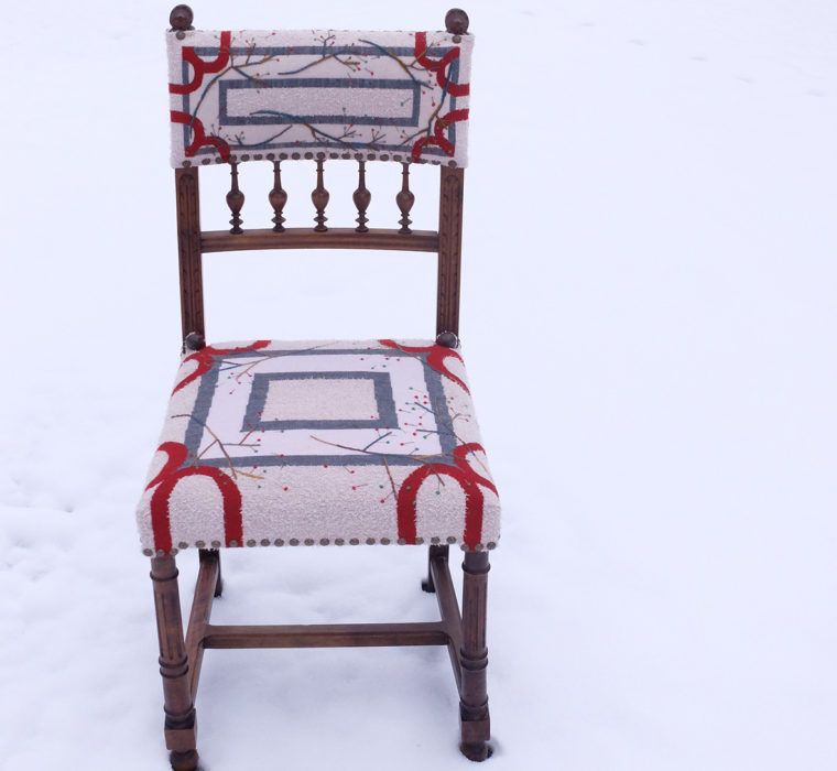 Henriette 1ère, chaise tapisserie